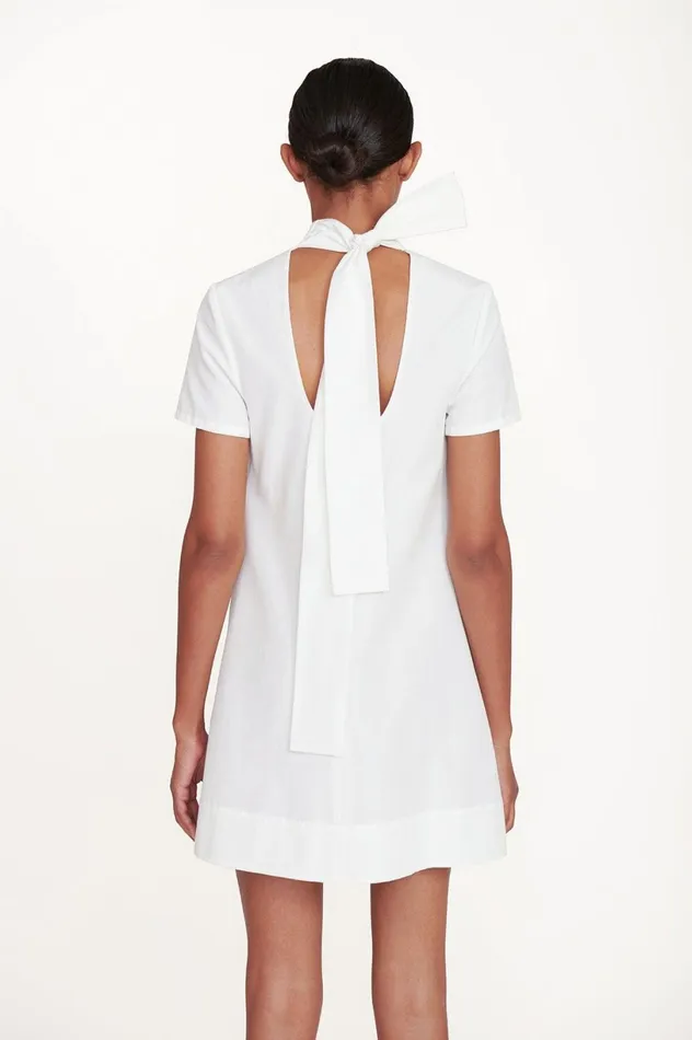 Women Dresses STAUD STAUD MINI ILANA DRESS WHITE Women Dresses STAUD STAUD MINI ILANA DRESS WHITE