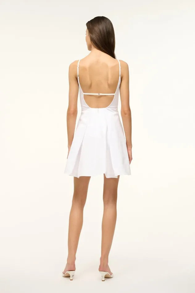Women Dresses STAUD STAUD MINI JOLI DRESS WHITE Women Dresses STAUD STAUD MINI JOLI DRESS WHITE