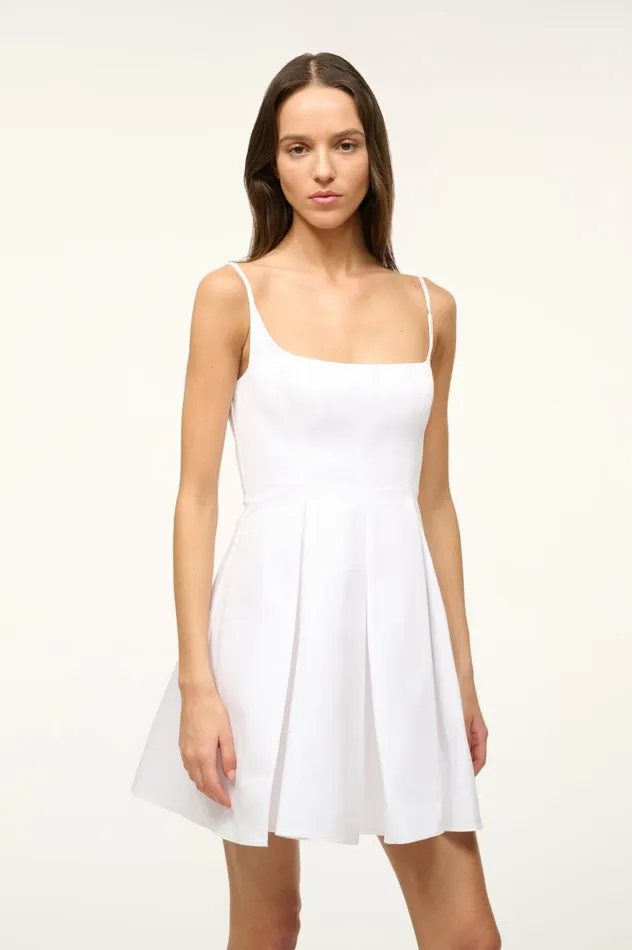Women Dresses STAUD STAUD MINI JOLI DRESS WHITE Women Dresses STAUD STAUD MINI JOLI DRESS WHITE