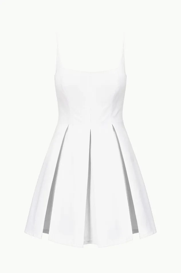 Women Dresses STAUD STAUD MINI JOLI DRESS WHITE Women Dresses STAUD STAUD MINI JOLI DRESS WHITE