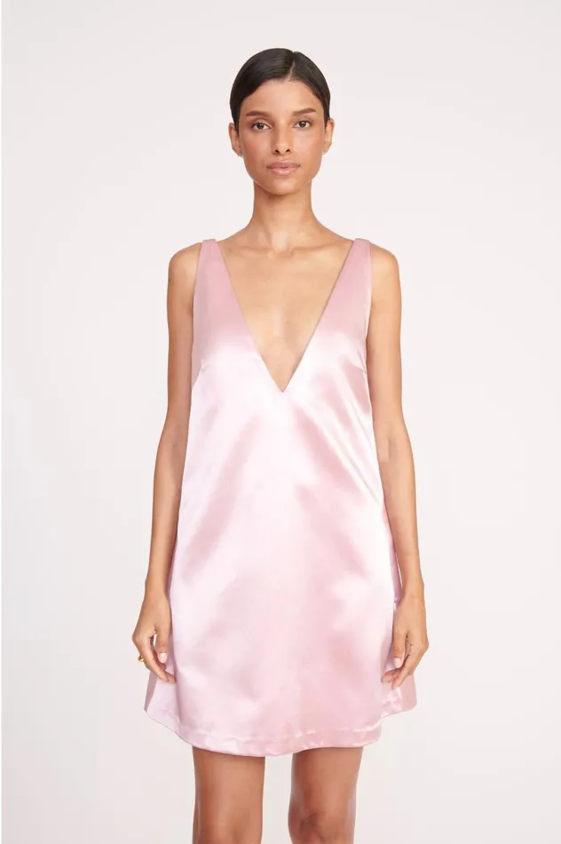Women Dresses STAUD STAUD MINI TEAGAN DRESS CHERRY BLOSSOM Women Dresses STAUD STAUD MINI TEAGAN DRESS CHERRY BLOSSOM
