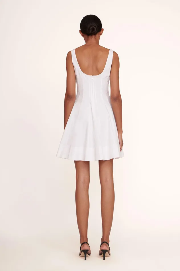 Women Dresses STAUD STAUD MINI WELLS DRESS WHITE Women Dresses STAUD STAUD MINI WELLS DRESS WHITE