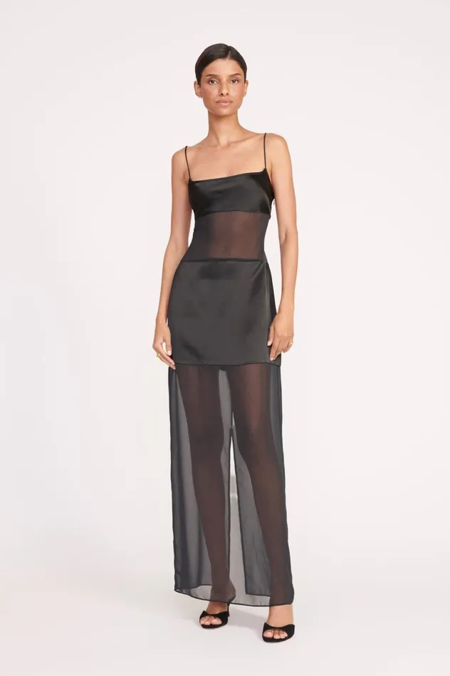 Women Dresses STAUD STAUD MISTY DRESS BLACK