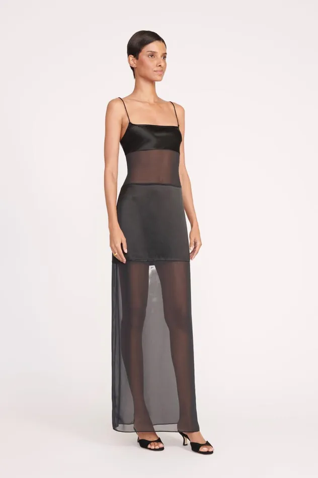 Women Dresses STAUD STAUD MISTY DRESS BLACK Women Dresses STAUD STAUD MISTY DRESS BLACK