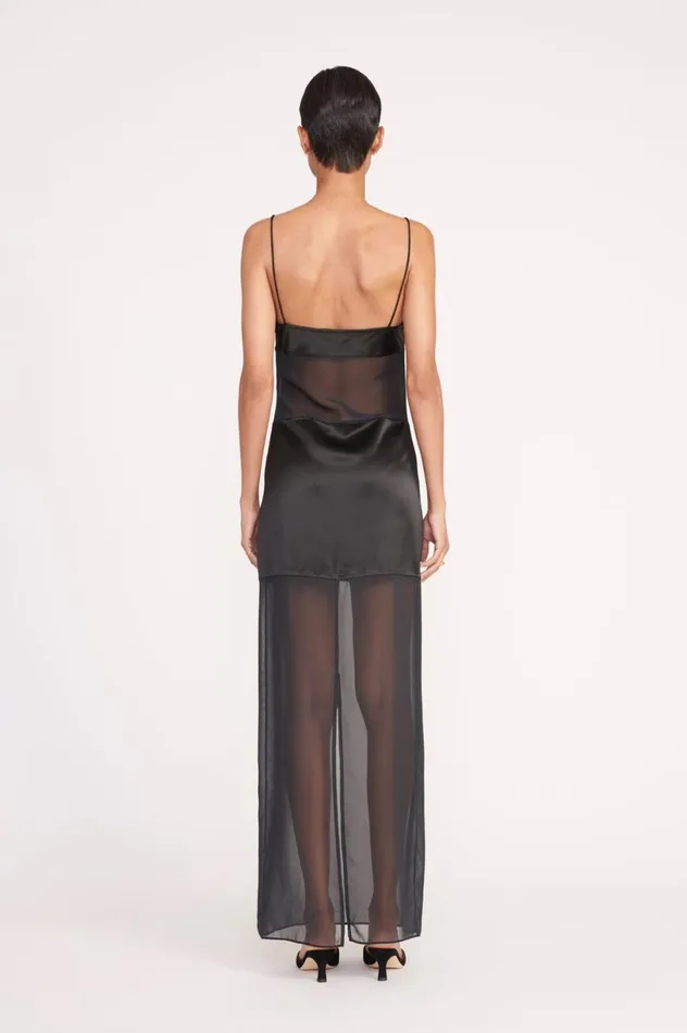 Women Dresses STAUD STAUD MISTY DRESS BLACK Women Dresses STAUD STAUD MISTY DRESS BLACK