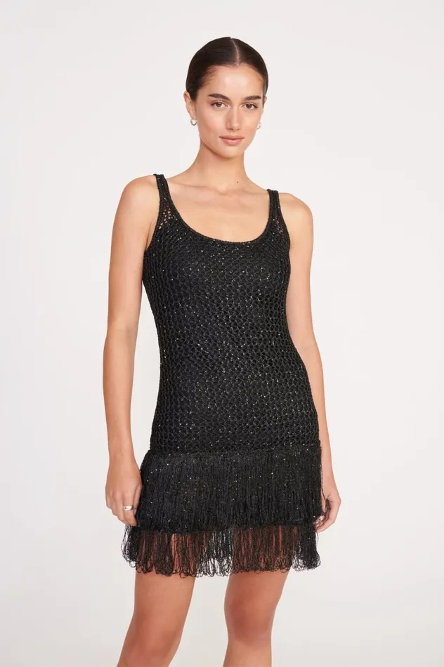 Women Dresses STAUD STAUD NOVA DRESS BLACK