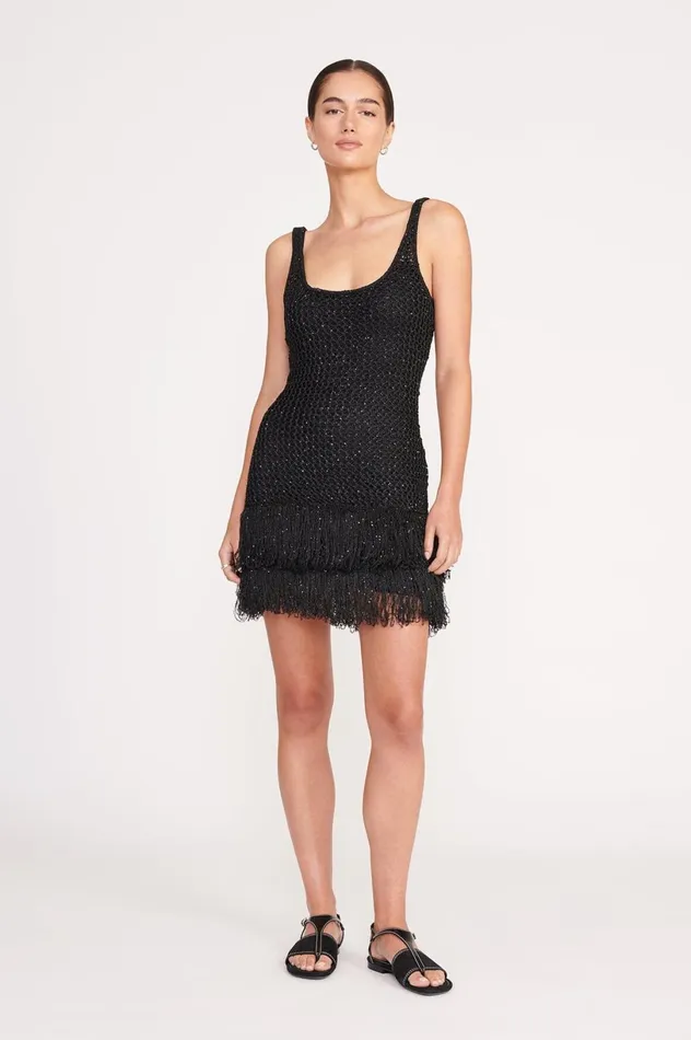 Women Dresses STAUD STAUD NOVA DRESS BLACK Women Dresses STAUD STAUD NOVA DRESS BLACK