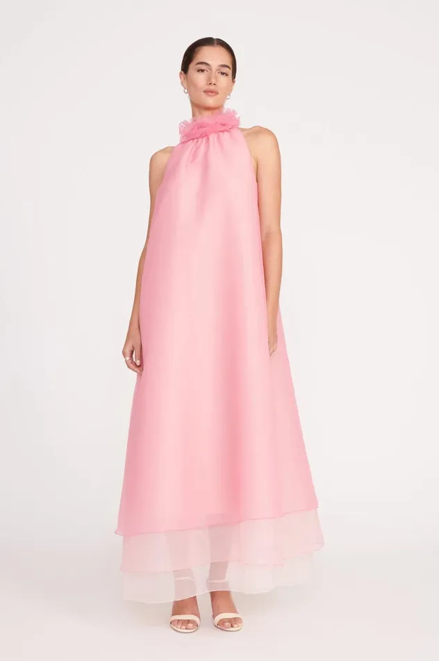 Women Dresses STAUD STAUD OLEANDER DRESS CHERRY BLOSSOM