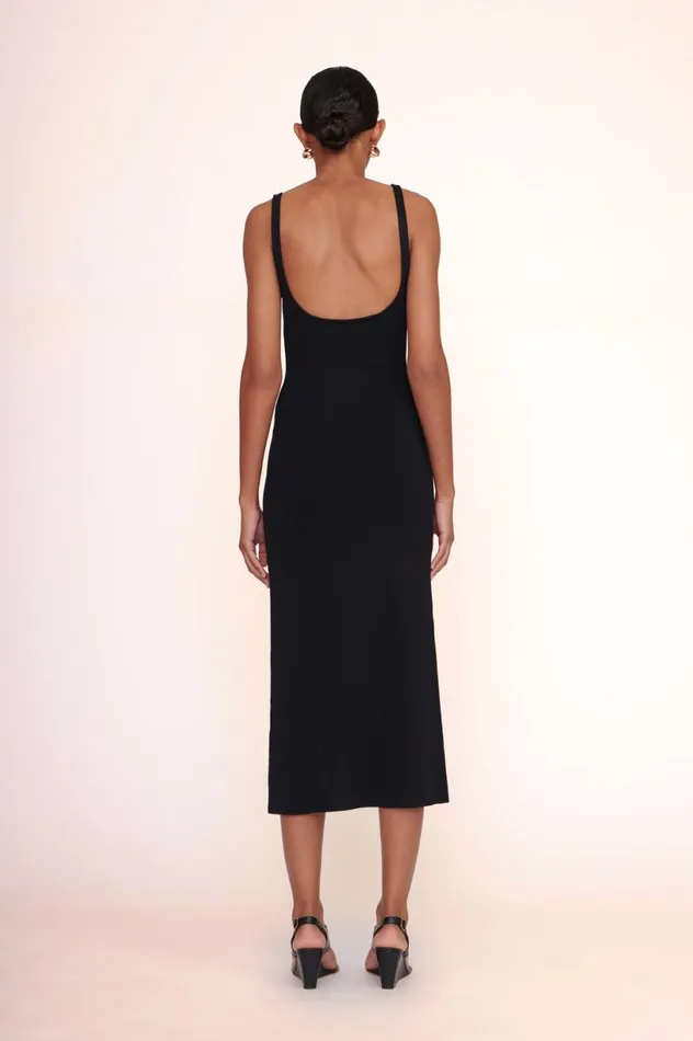 Women Dresses STAUD STAUD PAITYN DRESS BLACK Women Dresses STAUD STAUD PAITYN DRESS BLACK