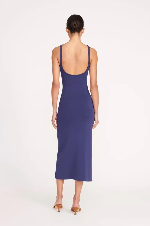 Women Dresses STAUD STAUD PAITYN DRESS NAVY Women Dresses STAUD STAUD PAITYN DRESS NAVY
