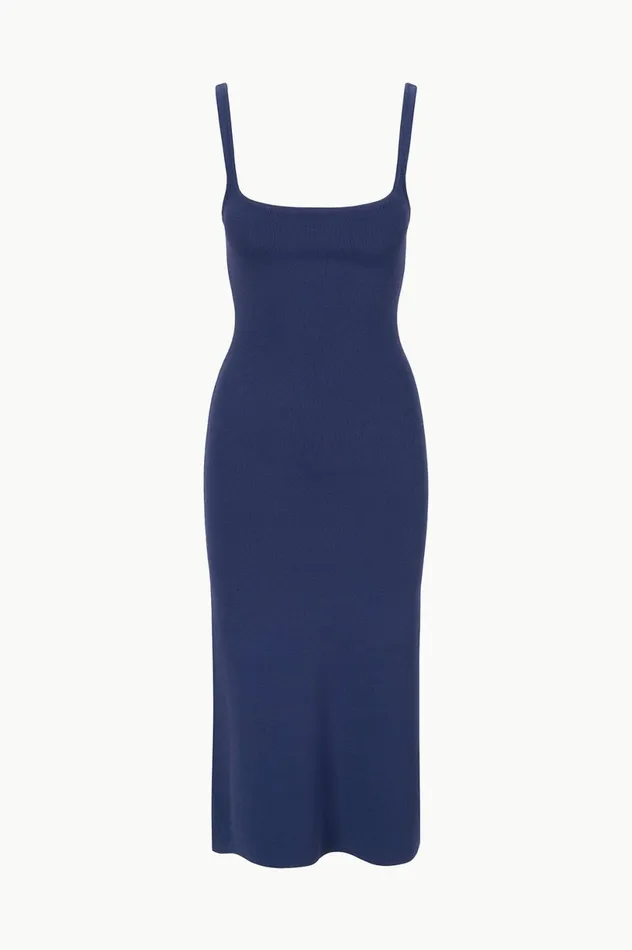 Women Dresses STAUD STAUD PAITYN DRESS NAVY Women Dresses STAUD STAUD PAITYN DRESS NAVY