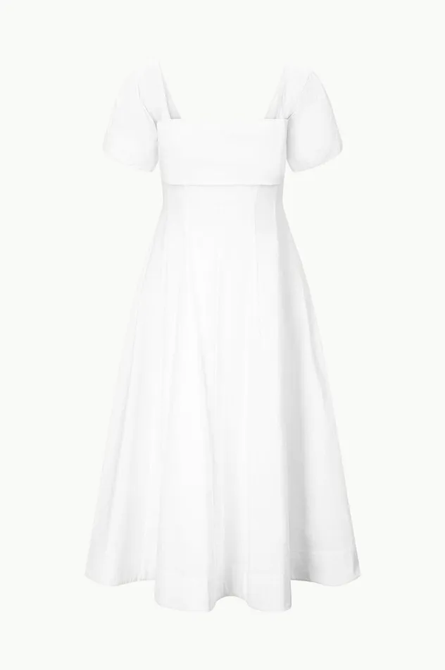 Women Dresses STAUD STAUD PALERMO DRESS WHITE Women Dresses STAUD STAUD PALERMO DRESS WHITE