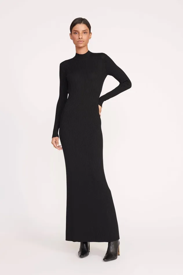 Women Dresses STAUD STAUD PALMIRA DRESS BLACK