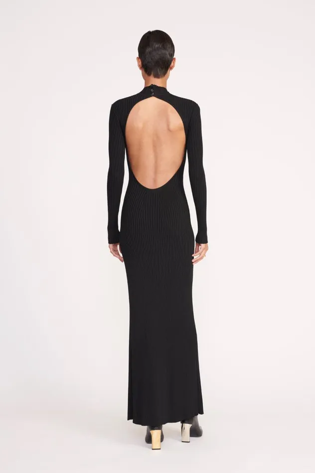 Women Dresses STAUD STAUD PALMIRA DRESS BLACK Women Dresses STAUD STAUD PALMIRA DRESS BLACK