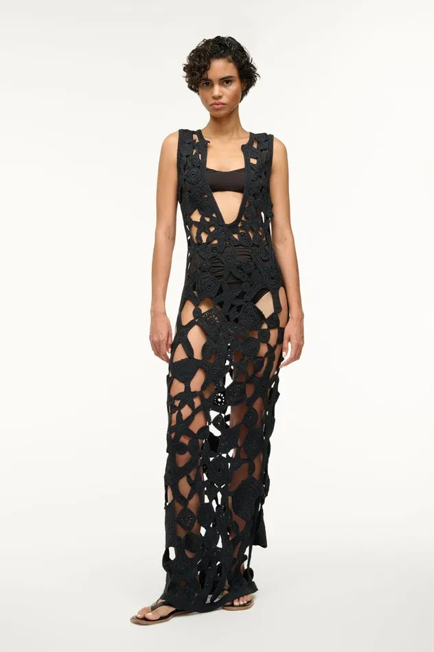 Women Dresses STAUD STAUD PELLEGRINO DRESS BLACK