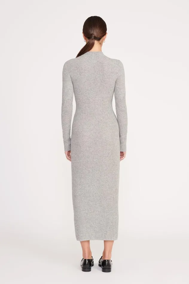 Women Dresses STAUD STAUD RAMONA DRESS HEATHER GREY Women Dresses STAUD STAUD RAMONA DRESS HEATHER GREY