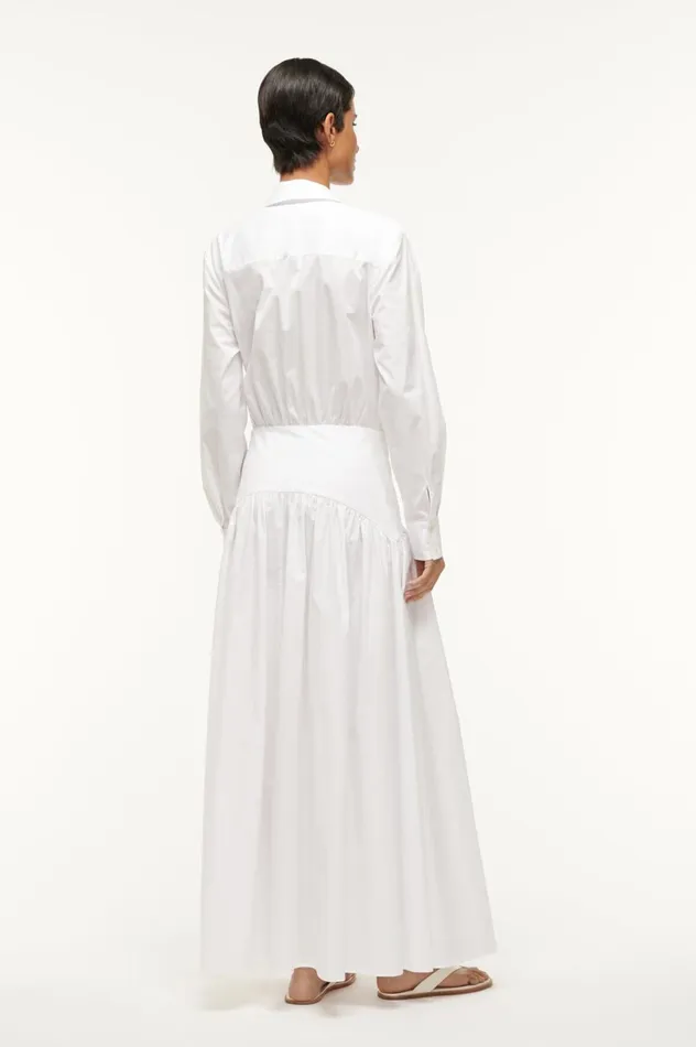 Women Dresses STAUD STAUD ROCCO DRESS WHITE Women Dresses STAUD STAUD ROCCO DRESS WHITE
