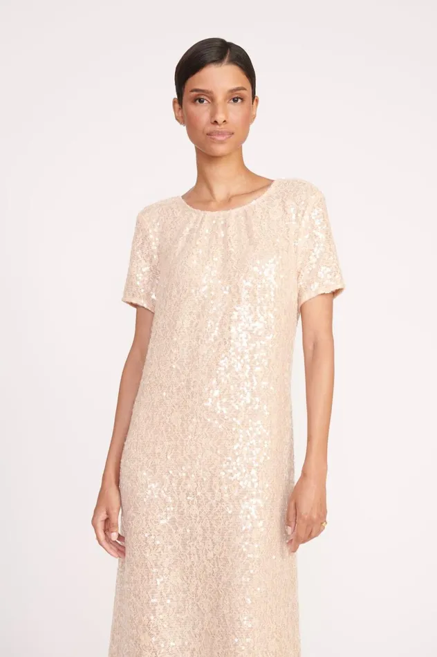 Women Dresses STAUD STAUD SAFI DRESS BEIGE Women Dresses STAUD STAUD SAFI DRESS BEIGE