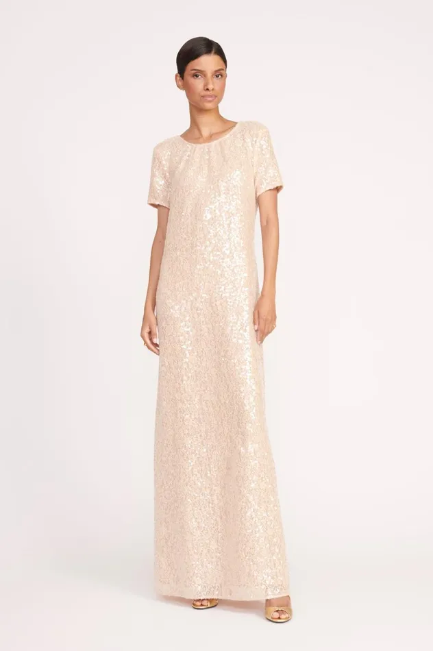 Women Dresses STAUD STAUD SAFI DRESS BEIGE Women Dresses STAUD STAUD SAFI DRESS BEIGE