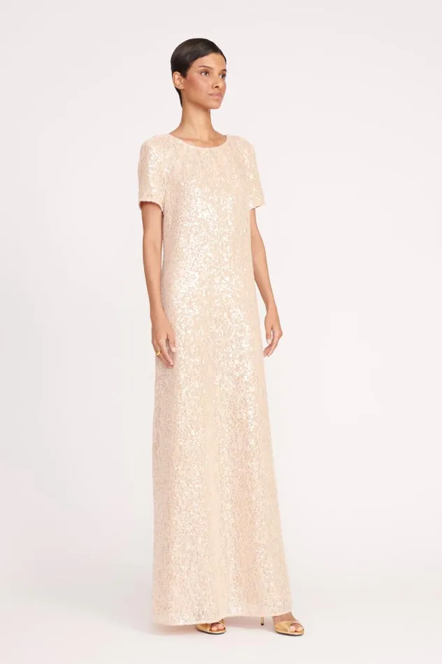 Women Dresses STAUD STAUD SAFI DRESS BEIGE Women Dresses STAUD STAUD SAFI DRESS BEIGE