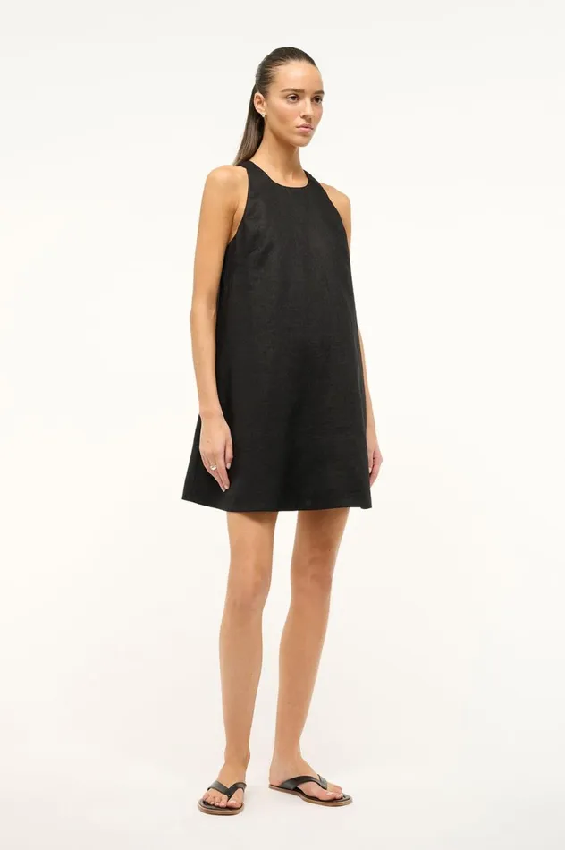 Women Dresses STAUD STAUD SERAFINA DRESS BLACK Women Dresses STAUD STAUD SERAFINA DRESS BLACK