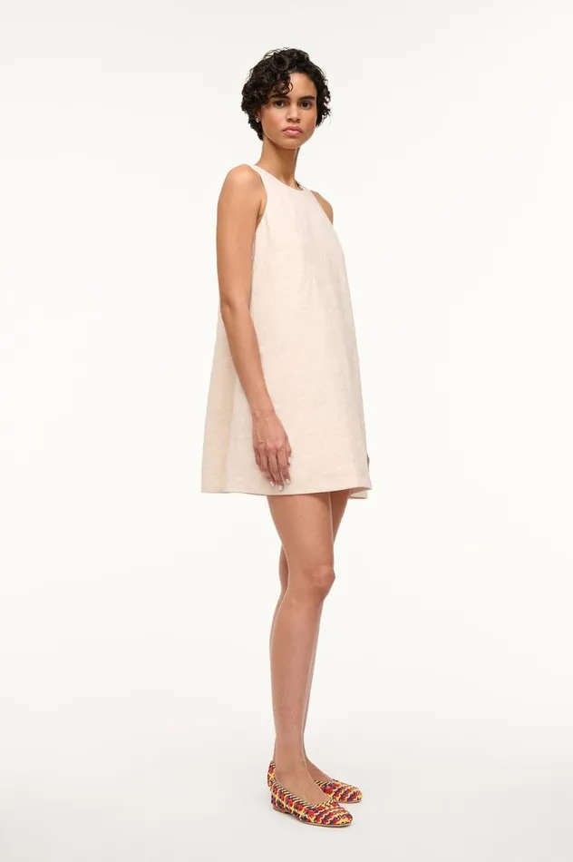 Women Dresses STAUD STAUD SERAFINA DRESS NATURAL Women Dresses STAUD STAUD SERAFINA DRESS NATURAL