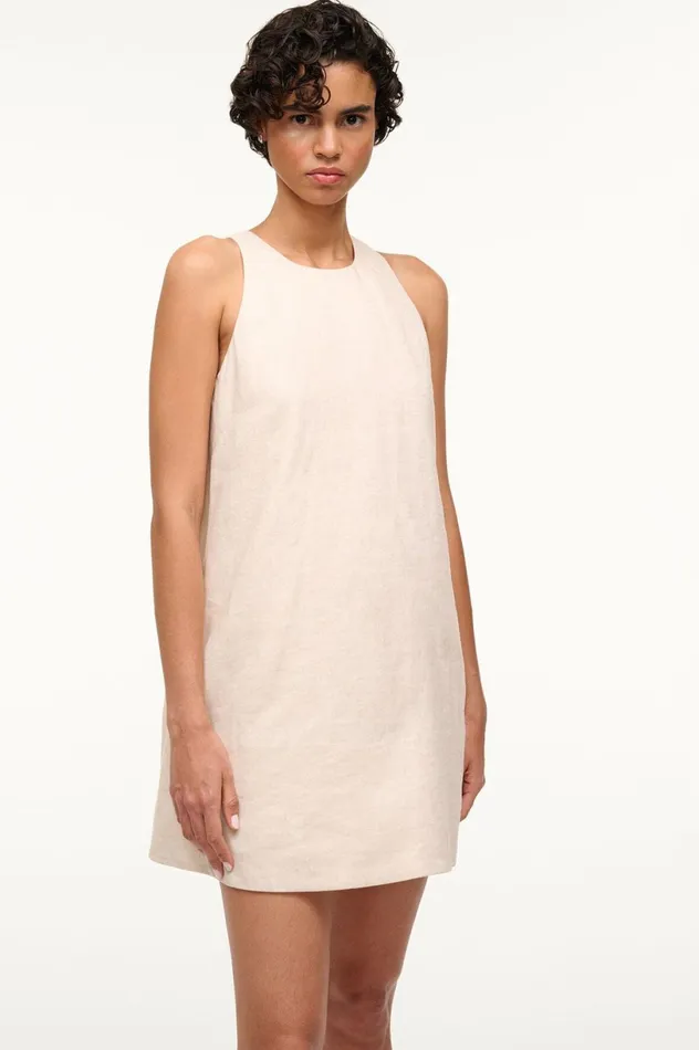 Women Dresses STAUD STAUD SERAFINA DRESS NATURAL Women Dresses STAUD STAUD SERAFINA DRESS NATURAL