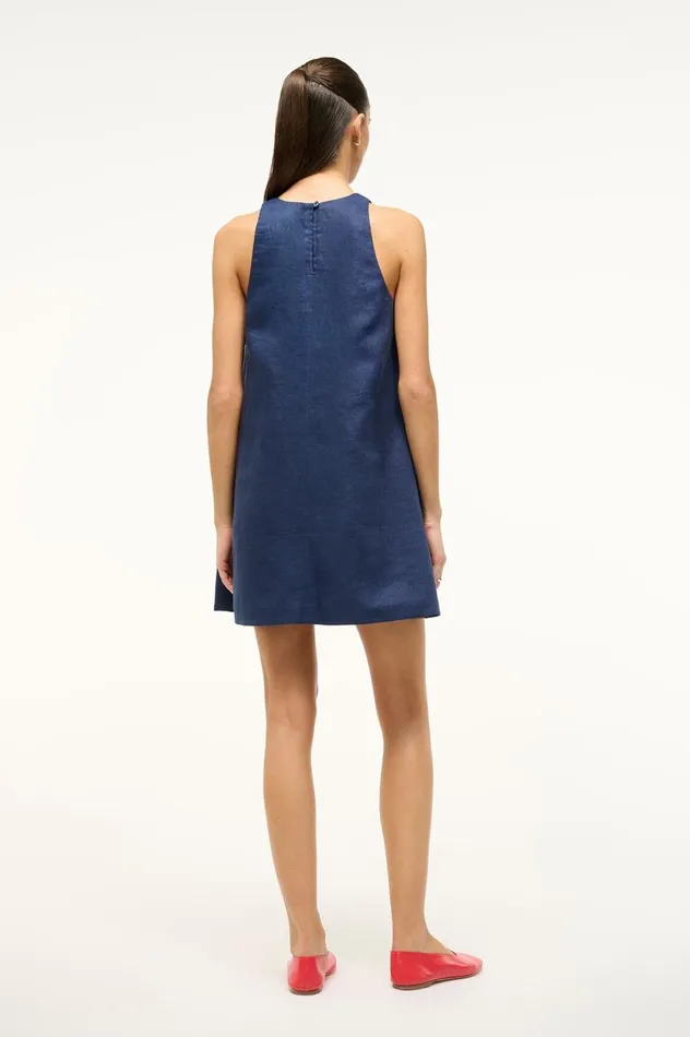 Women Dresses STAUD STAUD SERAFINA DRESS NAVY Women Dresses STAUD STAUD SERAFINA DRESS NAVY