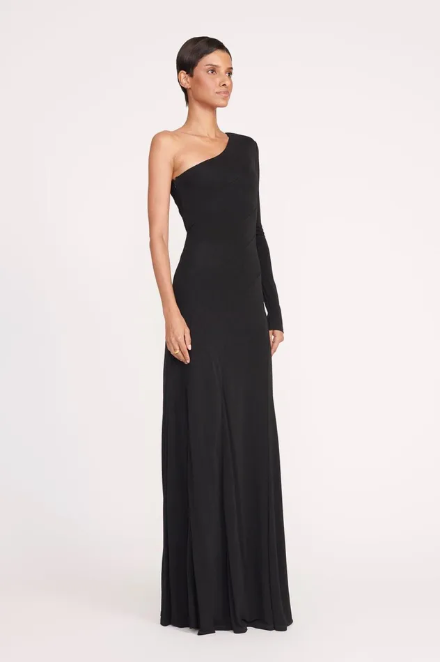 Women Dresses STAUD STAUD SERENA DRESS BLACK Women Dresses STAUD STAUD SERENA DRESS BLACK