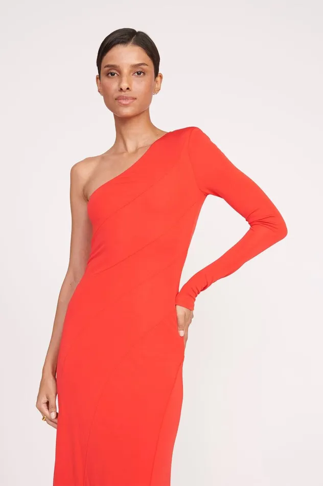 Women Dresses STAUD STAUD SERENA DRESS RED ROSE Women Dresses STAUD STAUD SERENA DRESS RED ROSE