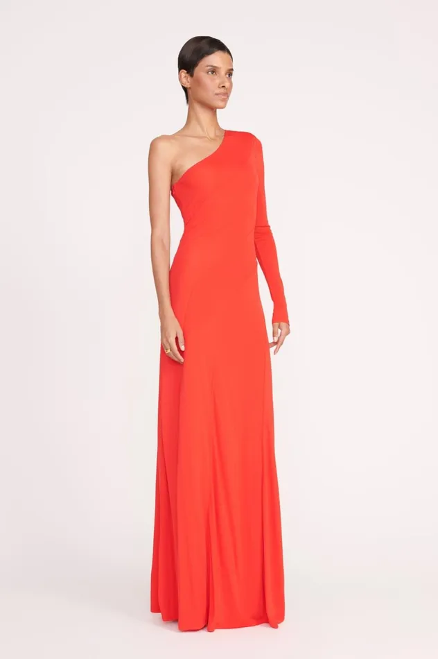 Women Dresses STAUD STAUD SERENA DRESS RED ROSE Women Dresses STAUD STAUD SERENA DRESS RED ROSE