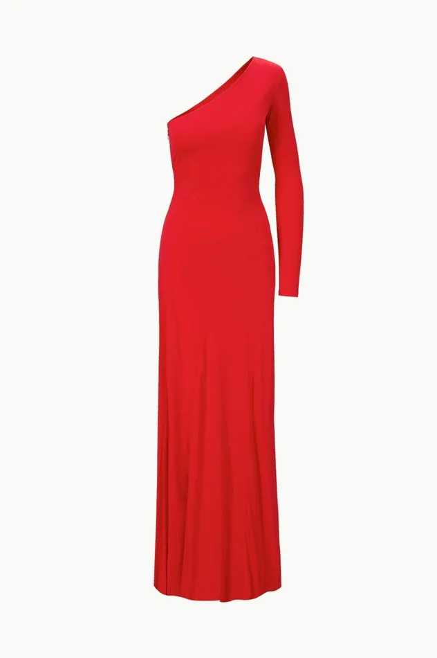 Women Dresses STAUD STAUD SERENA DRESS RED ROSE Women Dresses STAUD STAUD SERENA DRESS RED ROSE