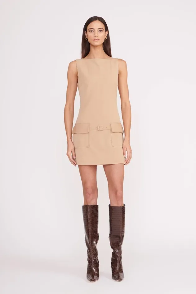 Women Dresses STAUD STAUD SHEILA DRESS CAMEL