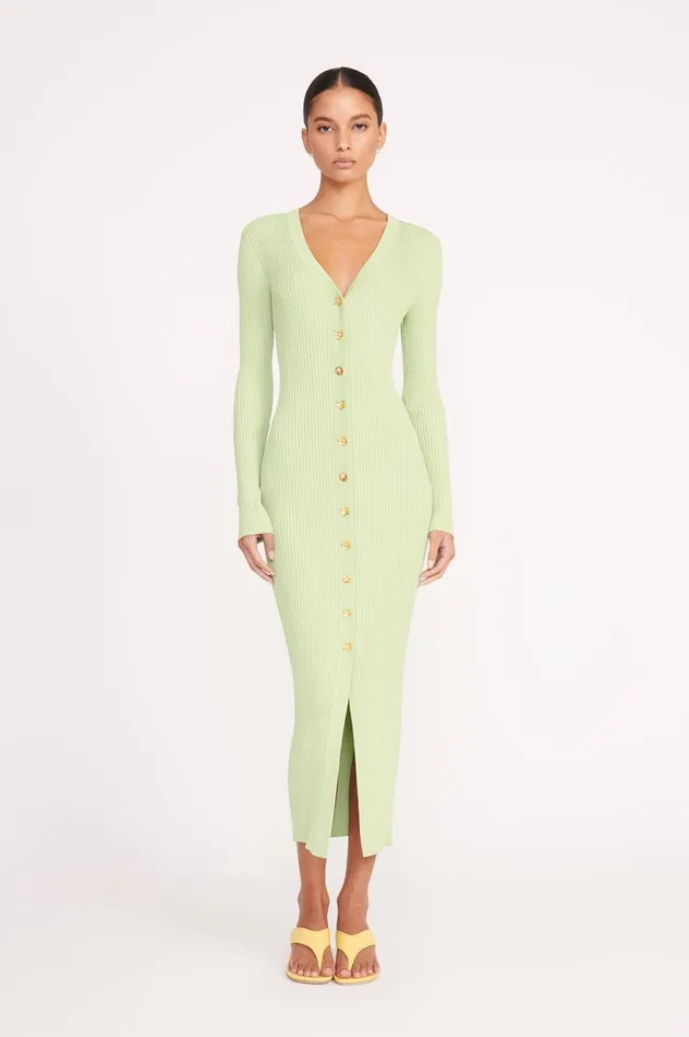 Women Dresses STAUD STAUD SHOKO SWEATER MATCHA