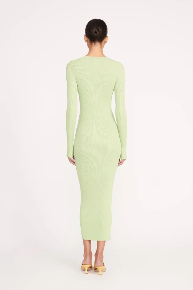 Women Dresses STAUD STAUD SHOKO SWEATER MATCHA Women Dresses STAUD STAUD SHOKO SWEATER MATCHA