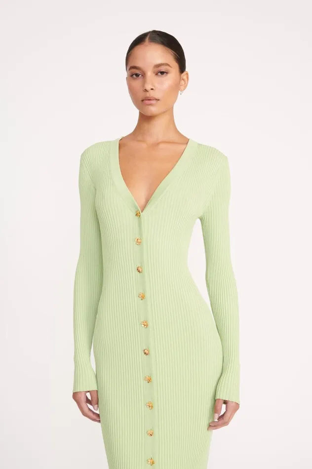 Women Dresses STAUD STAUD SHOKO SWEATER MATCHA Women Dresses STAUD STAUD SHOKO SWEATER MATCHA