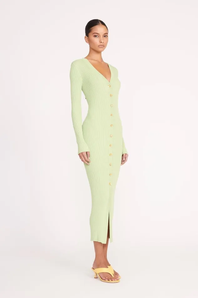 Women Dresses STAUD STAUD SHOKO SWEATER MATCHA Women Dresses STAUD STAUD SHOKO SWEATER MATCHA