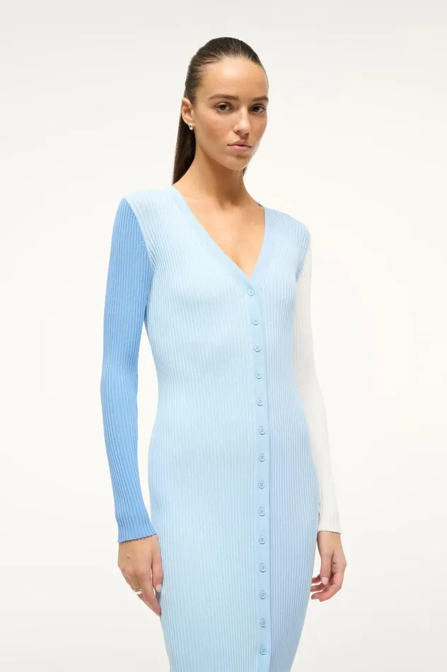 Women Dresses STAUD STAUD SHOKO SWEATER PERIWINKLE MULTI Women Dresses STAUD STAUD SHOKO SWEATER PERIWINKLE MULTI