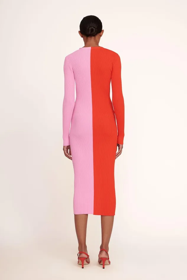 Women Dresses STAUD STAUD SHOKO SWEATER POPPY ROSEBUD Women Dresses STAUD STAUD SHOKO SWEATER POPPY ROSEBUD