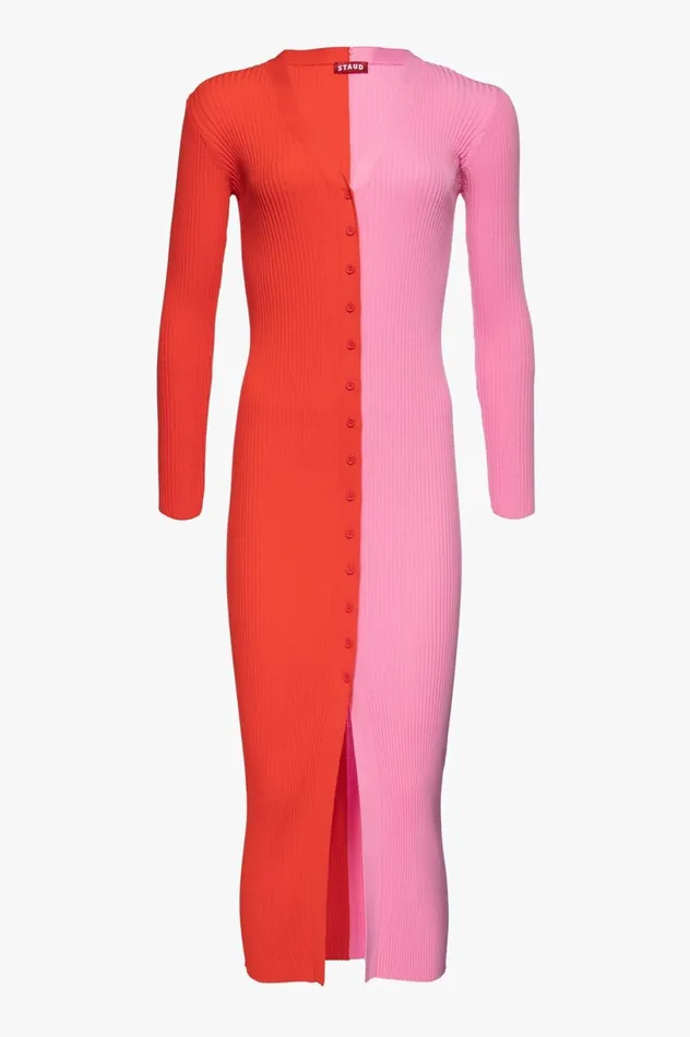 Women Dresses STAUD STAUD SHOKO SWEATER POPPY ROSEBUD Women Dresses STAUD STAUD SHOKO SWEATER POPPY ROSEBUD