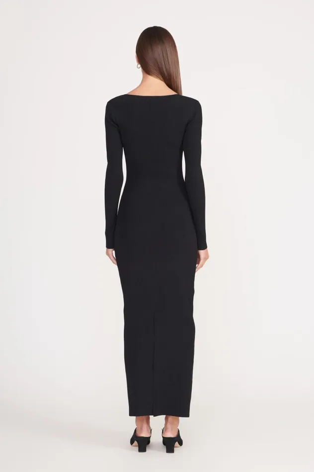 Women Dresses STAUD STAUD SILHOUETTE DRESS BLACK Women Dresses STAUD STAUD SILHOUETTE DRESS BLACK