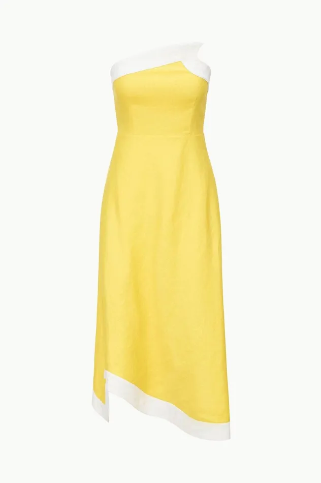 Women Dresses STAUD STAUD SIRANI DRESS SUNRISE WHITE Women Dresses STAUD STAUD SIRANI DRESS SUNRISE WHITE