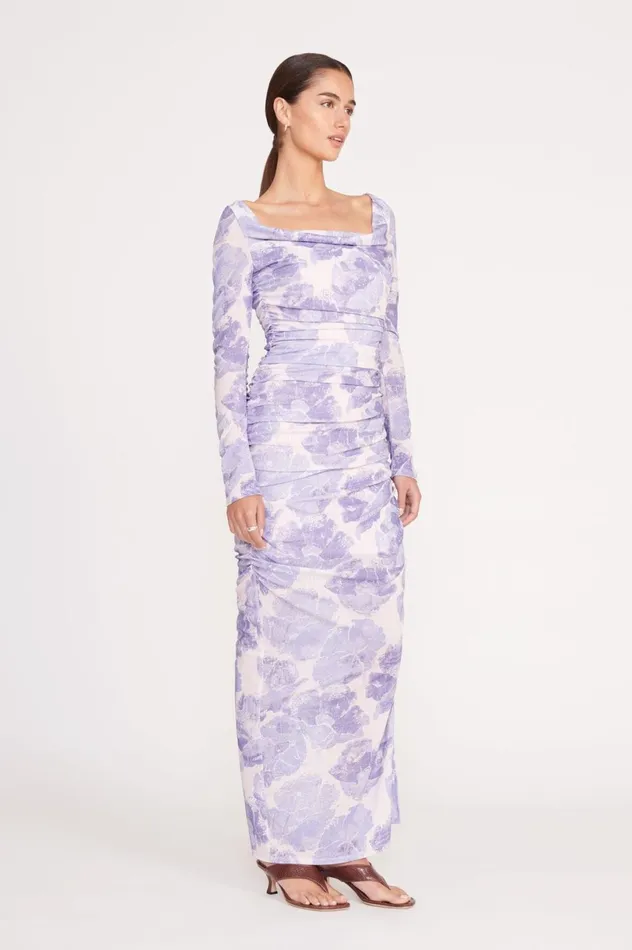 Women Dresses STAUD STAUD SOLANA DRESS ANTIQUE PRESSED FLOWERS Women Dresses STAUD STAUD SOLANA DRESS ANTIQUE PRESSED FLOWERS