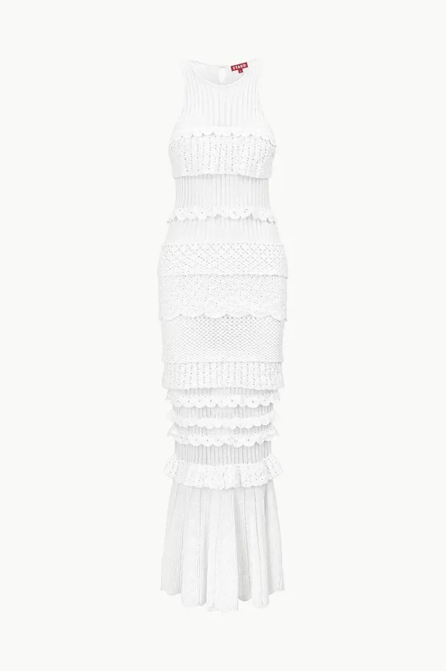 Women Dresses STAUD STAUD SORRENTO DRESS WHITE Women Dresses STAUD STAUD SORRENTO DRESS WHITE