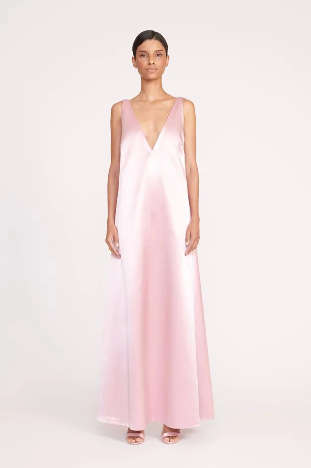 Women Dresses STAUD STAUD TEAGAN DRESS CHERRY BLOSSOM