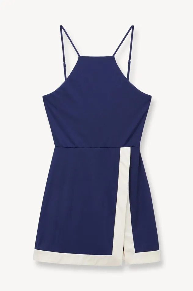 Women Dresses STAUD STAUD TOP SPIN DRESS NAVY IVORY Women Dresses STAUD STAUD TOP SPIN DRESS NAVY IVORY