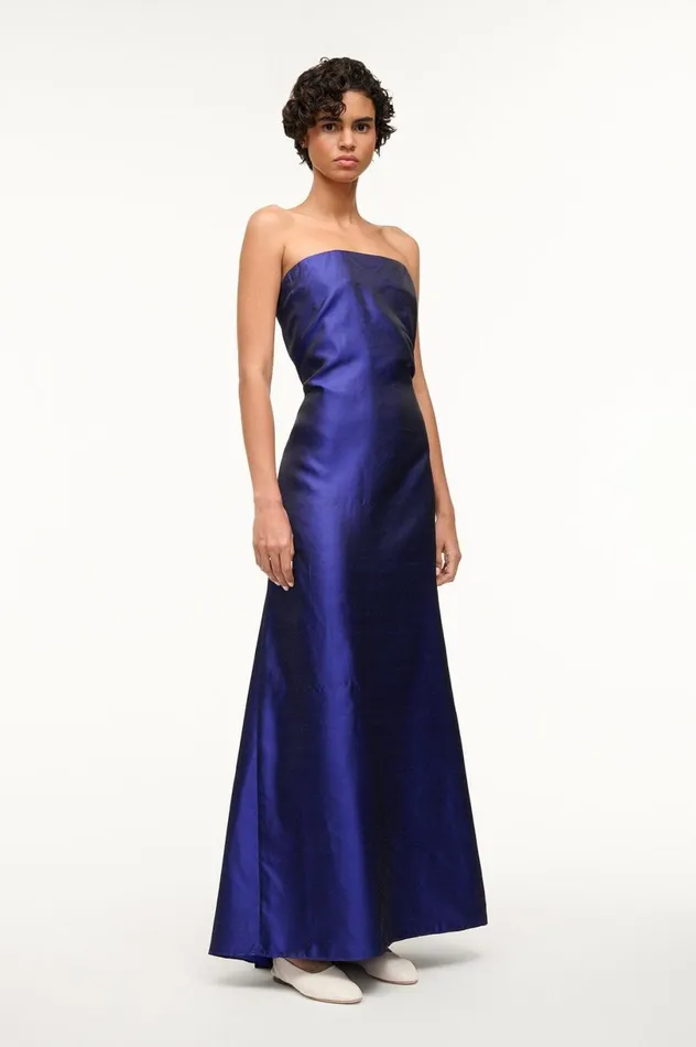 Women Dresses STAUD STAUD TULLIO GOWN VIOLET Women Dresses STAUD STAUD TULLIO GOWN VIOLET