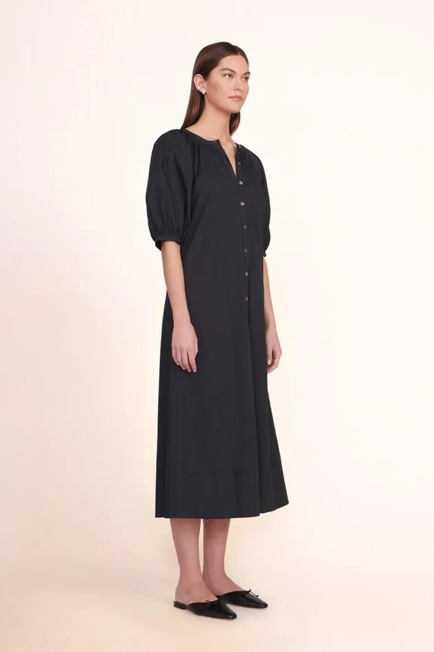 Women Dresses STAUD STAUD VINCENT DRESS BLACK Women Dresses STAUD STAUD VINCENT DRESS BLACK