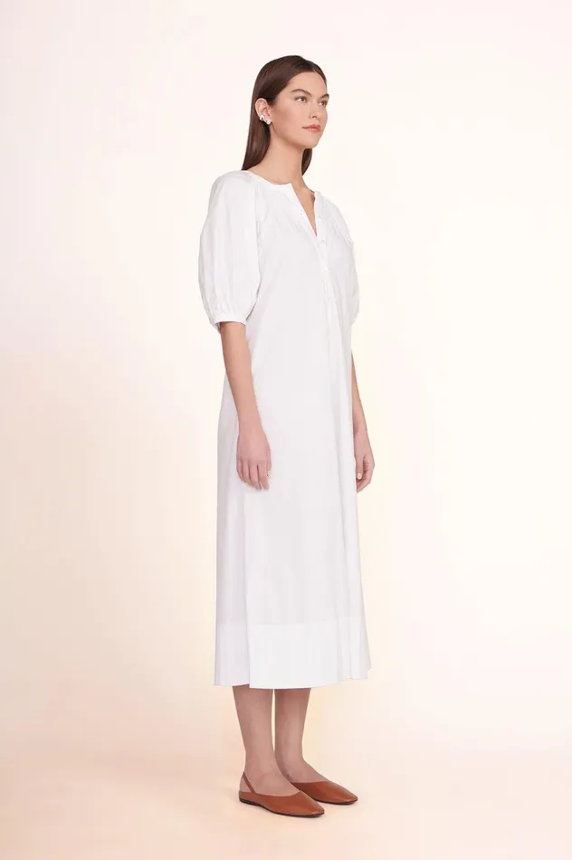 Women Dresses STAUD STAUD VINCENT DRESS WHITE Women Dresses STAUD STAUD VINCENT DRESS WHITE