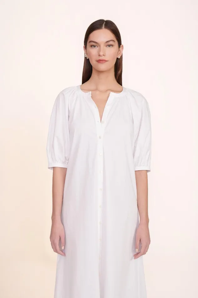 Women Dresses STAUD STAUD VINCENT DRESS WHITE Women Dresses STAUD STAUD VINCENT DRESS WHITE